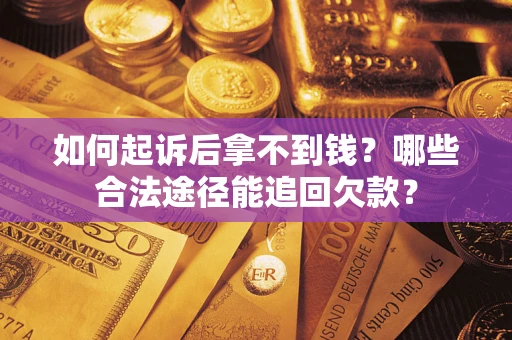 济南如何起诉后拿不到钱？哪些合法途径能追回欠款？