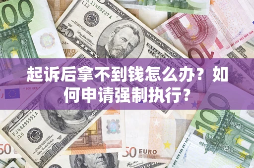 济南起诉后拿不到钱怎么办？如何申请强制执行？