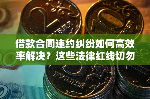 济南借款合同违约纠纷如何高效率解决？这些法律红线切勿触碰
