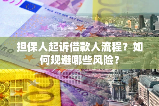 济南担保人起诉借款人流程？如何规避哪些风险？