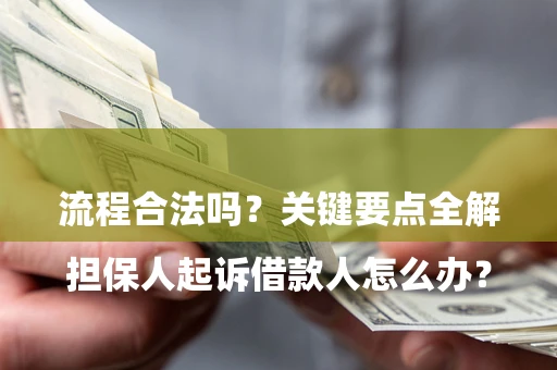济南

担保人起诉借款人怎么办？流程合法吗？关键要点全解析