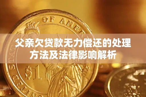 济南父亲欠贷款无力偿还的处理方法及法律影响解析