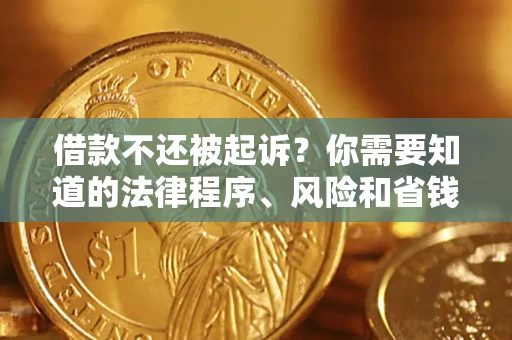 济南借款不还被起诉？你需要知道的法律程序、风险和省钱技巧
